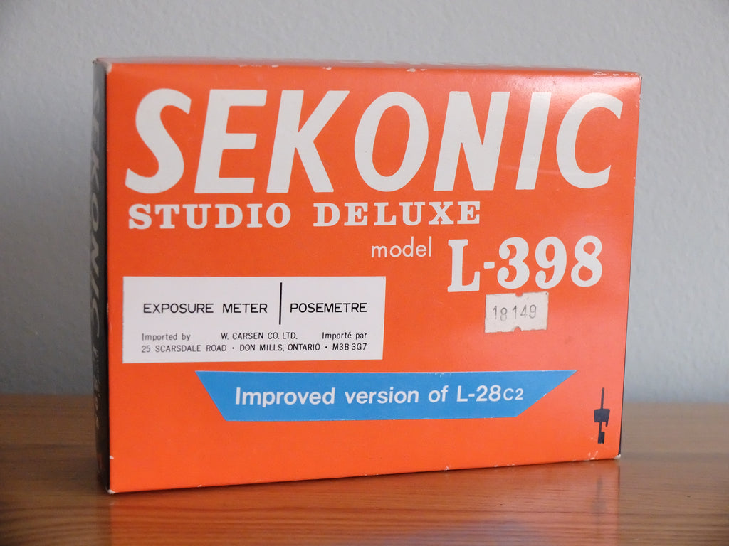Sekonic L-398 Studio Deluxe Selenium Light Meter w/ Box & Case