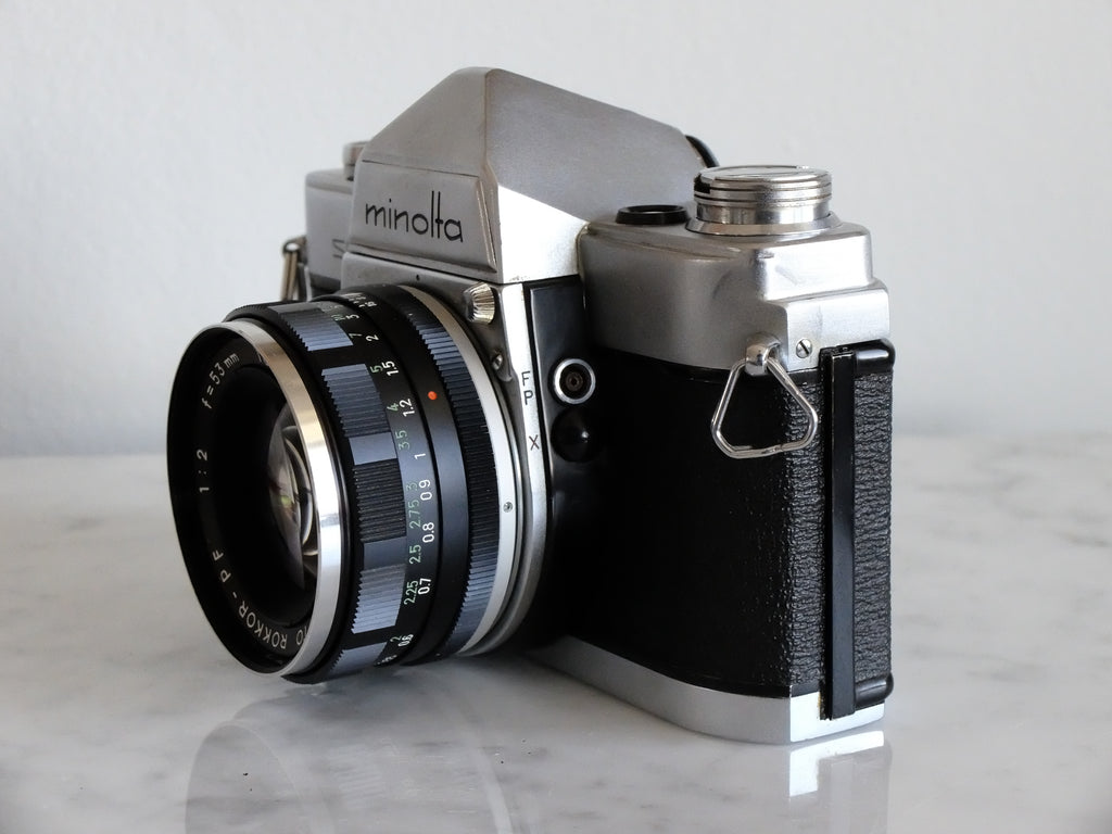 Minolta SR-2 & Rokkor-PF 53mm f/2 w/ Filter & New Light Seals