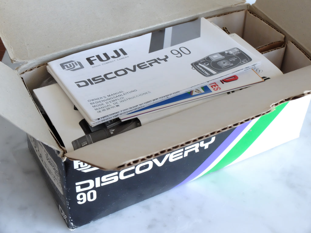NOS Fujifilm Discovery 90 w/ 38-90mm Lens w/ Box, Manual & Battery