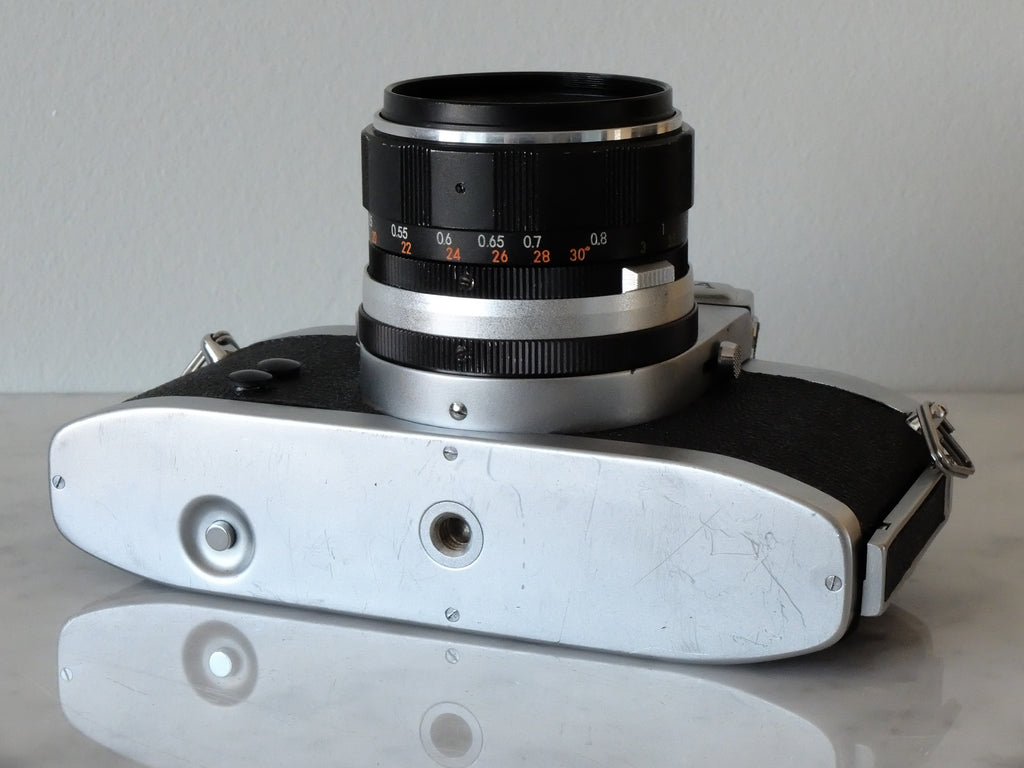 Miranda Single Lens Reflex & 5cm f/1.9 w/ Cap, Batteries & New Light Seals
