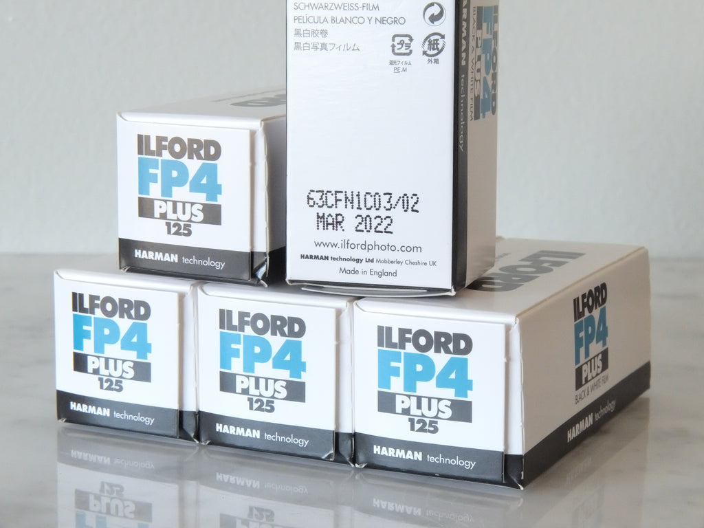 Ilford FP4 Plus 125 Black & White 35mm Film, Pro-Pack, Expired Mar. 2022