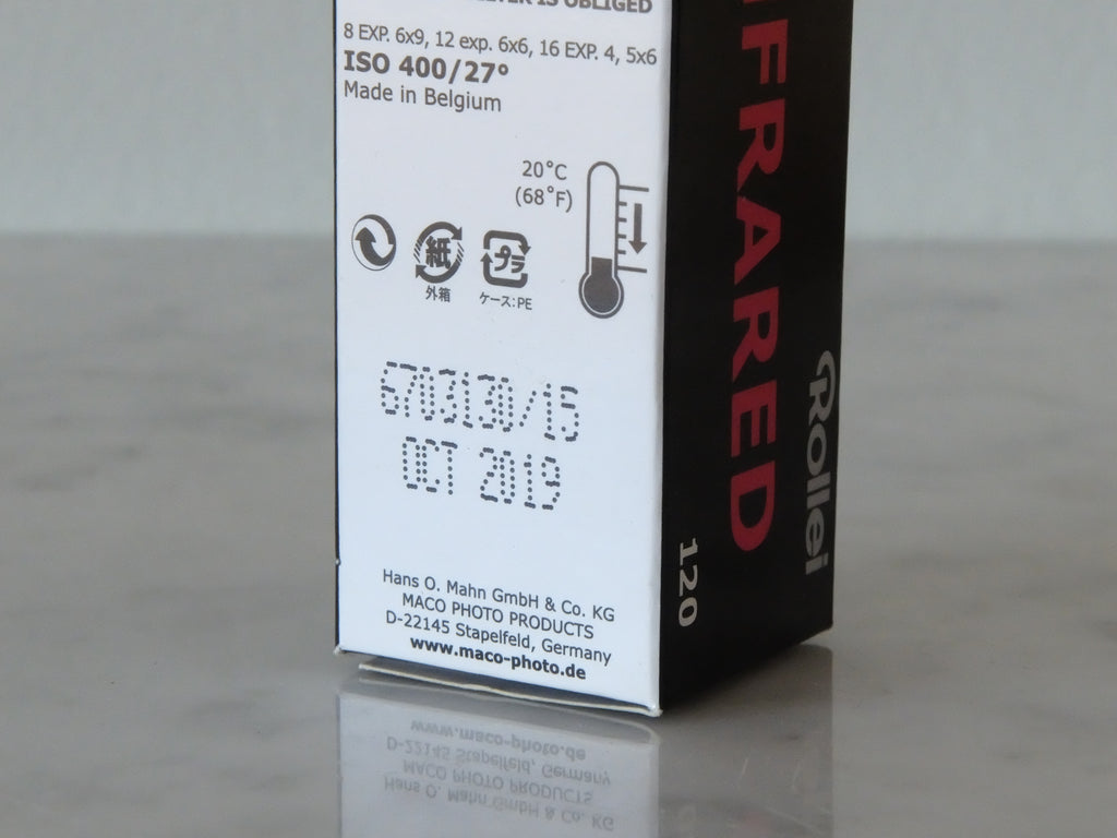 Rollei Infrared Medium Format 120 Film, ISO 400, Expired 10/2019