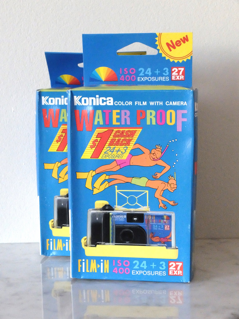 Konica Waterproof Disposable Cameras, 27 Exposures, 2-Pack