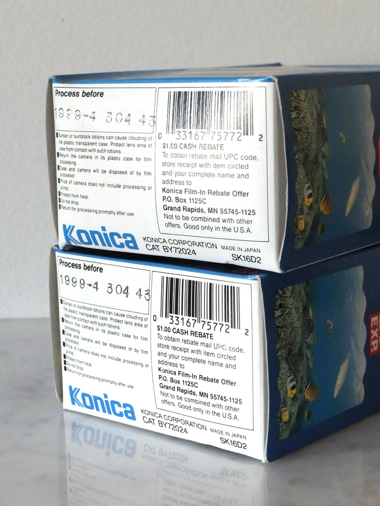 Konica Waterproof Disposable Cameras, 27 Exposures, 2-Pack