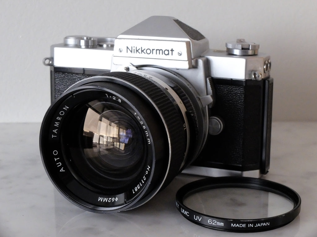Nikkormat FTn & Auto Tamron 28mm f2.8 w/ Filter & New Seals