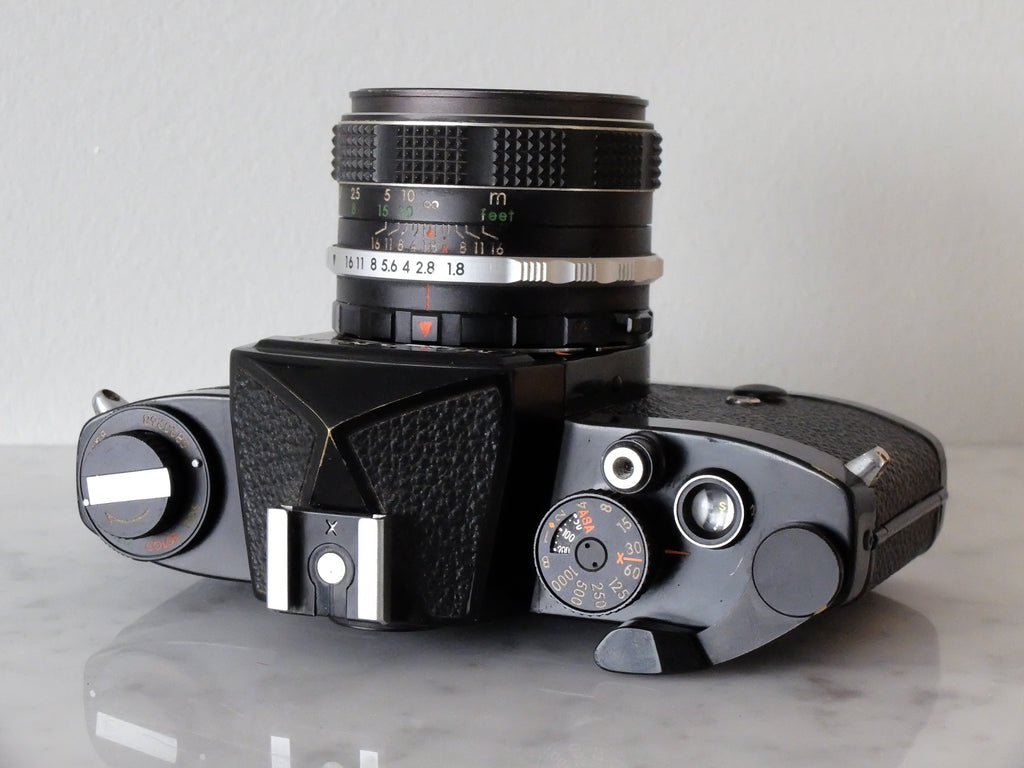Miranda REII & 50mm f1.8 w/ Filter, Half Case & New Seals
