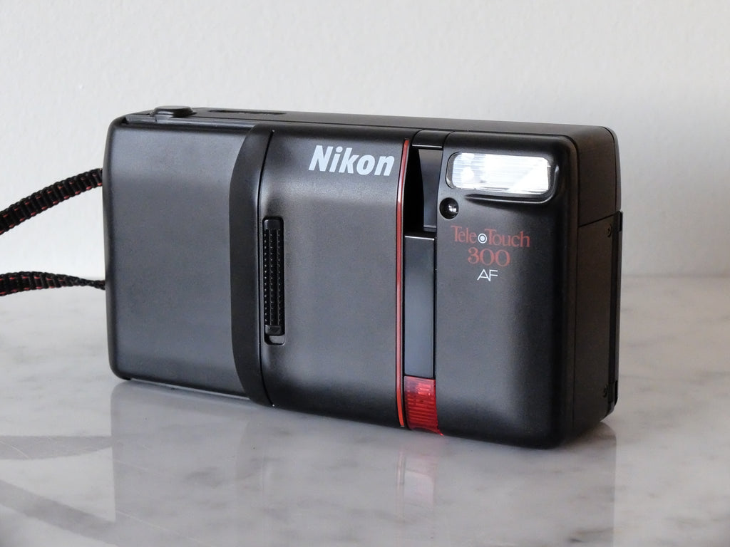 Nikon TeleTouch 300AF w/ 35/55mm Macro Lens, Strap & Battery